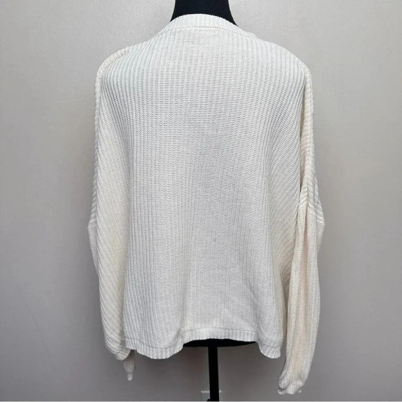 Emma Knudsen Womens XS Ribbed Kate Sweater In White - Picture 3 of 16